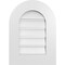Ekena Millwork Round Top Surface Mount PVC Gable Vent: Functional, w/ 3-1/2"W x 1"P Standard Frame, 16"W x 22"H GVPRT16X2201SF - alternate 1